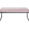 KARE Design Banquette Smart Velours Rose Noir 90Cm