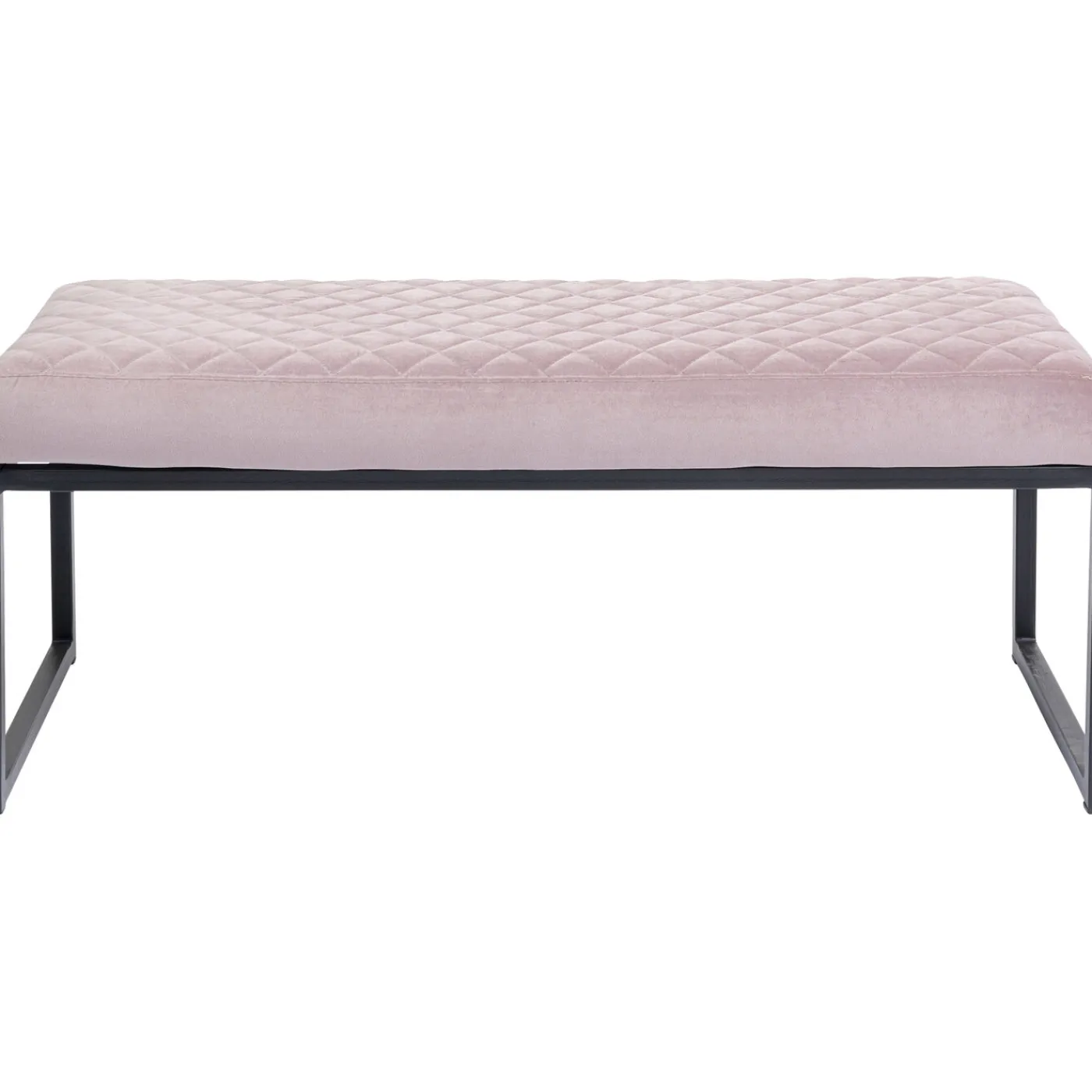 KARE Design Banquette Smart Velours Rose Noir 90Cm