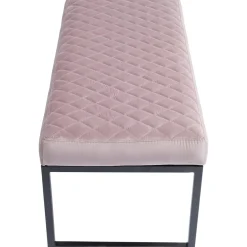 KARE Design Banquette Smart Velours Rose Noir 90Cm