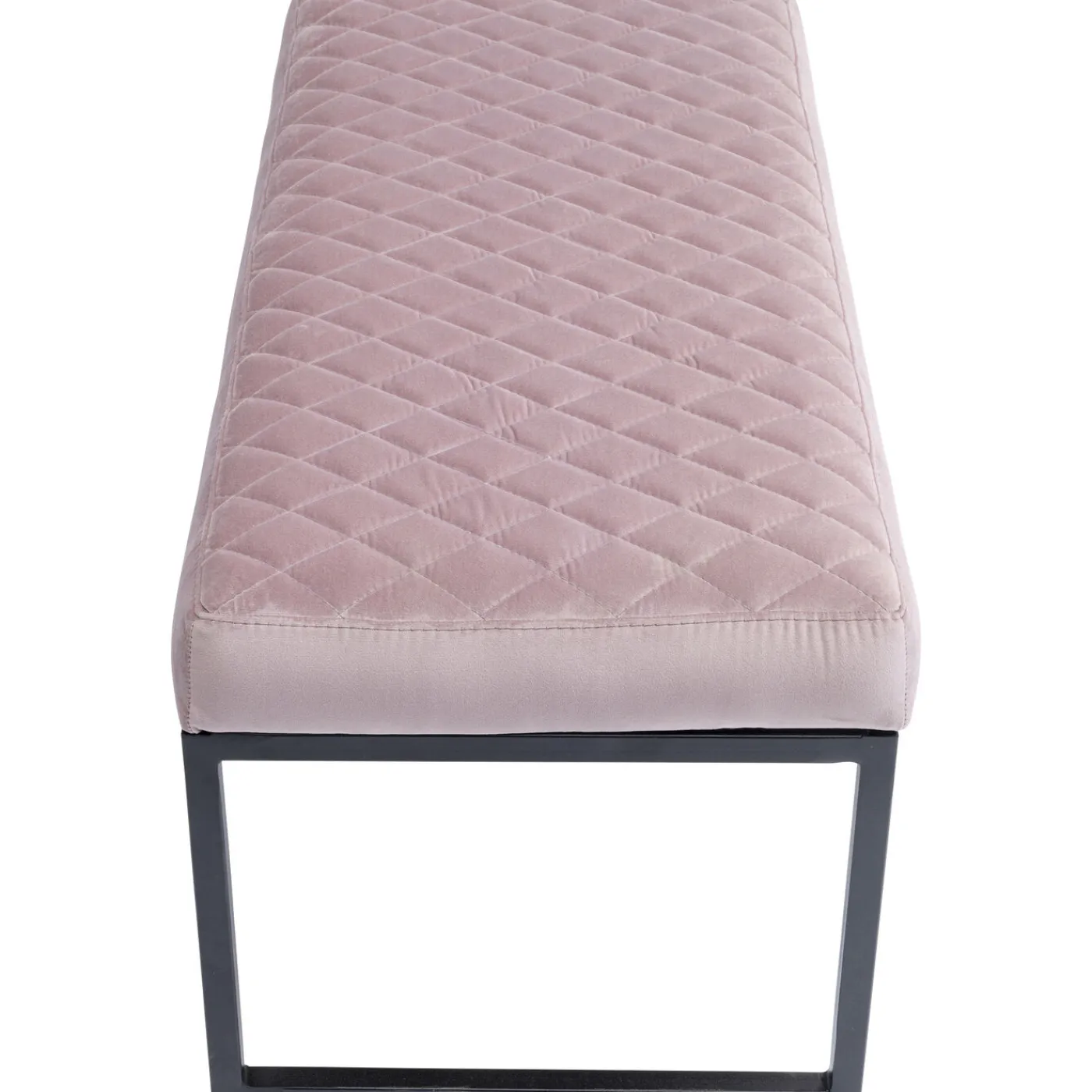 KARE Design Banquette Smart Velours Rose Noir 90Cm