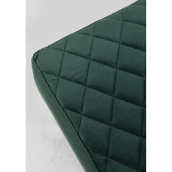 KARE Design Banquette Smart Velours Vert Fonce Laiton 90Cm