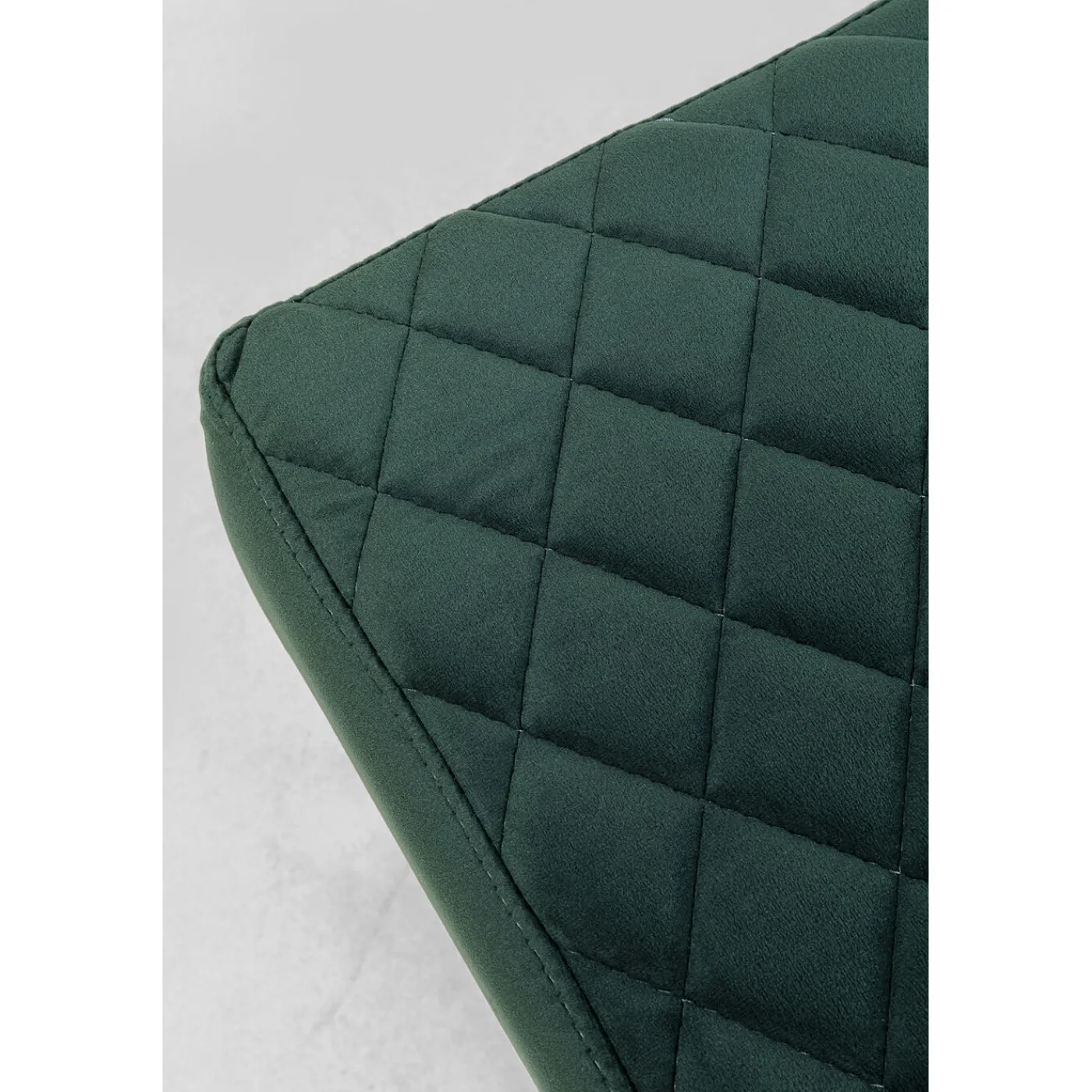 KARE Design Banquette Smart Velours Vert Fonce Laiton 90Cm