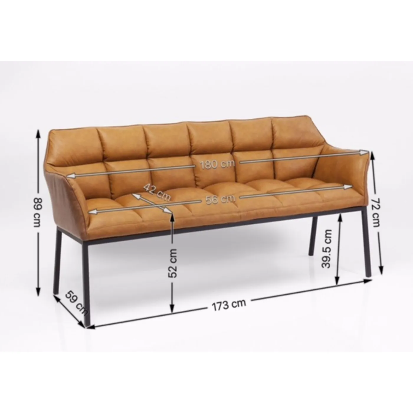 KARE Design Banquette Thinktank Marron