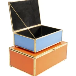 KARE Design Boite Neomi Orange Bleu (2/Set)