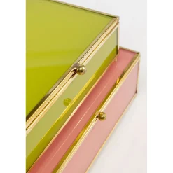 KARE Design Boite Neomi Vert Fuchsia (2/Set)