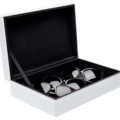 KARE Design Boite Snake Bite Blanc 28X7Cm