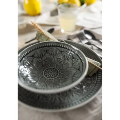 KARE Design Bol Sicilia Mandala Gris O18