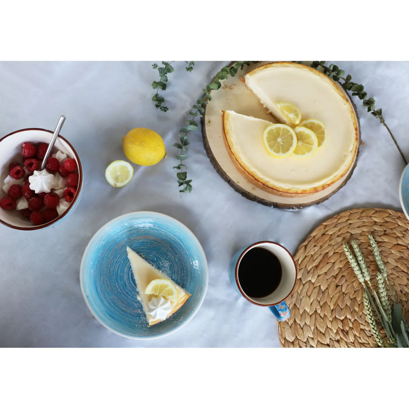 KARE Design Bol Swirl Bleu O14Cm