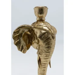 KARE Design Bougeoir Elephant Head Dore 36Cm
