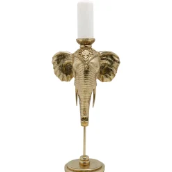 KARE Design Bougeoir Elephant Head Dore 49Cm