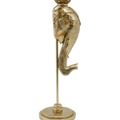 KARE Design Bougeoir Elephant Head Dore 49Cm