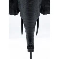 KARE Design Bougeoir Elephant Head Noir 49Cm