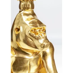 KARE Design Bougeoir Gorilla Dore 71Cm