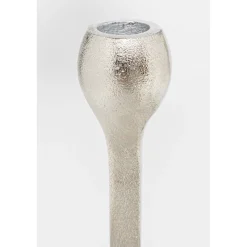 KARE Design Bougeoir Stacky Argente 31Cm