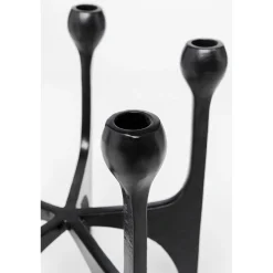 KARE Design Bougeoir Stacky Noir 31Cm