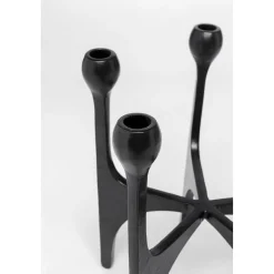 KARE Design Bougeoir Stacky Noir 31Cm