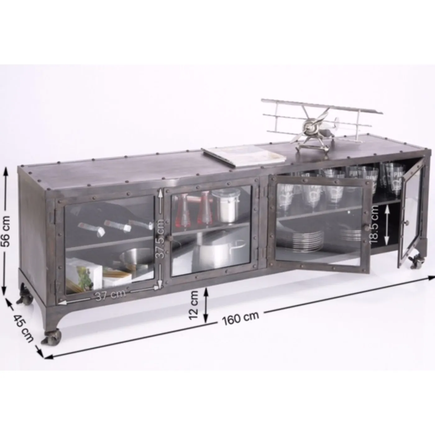 KARE Design Buffet Bas Factory Metal