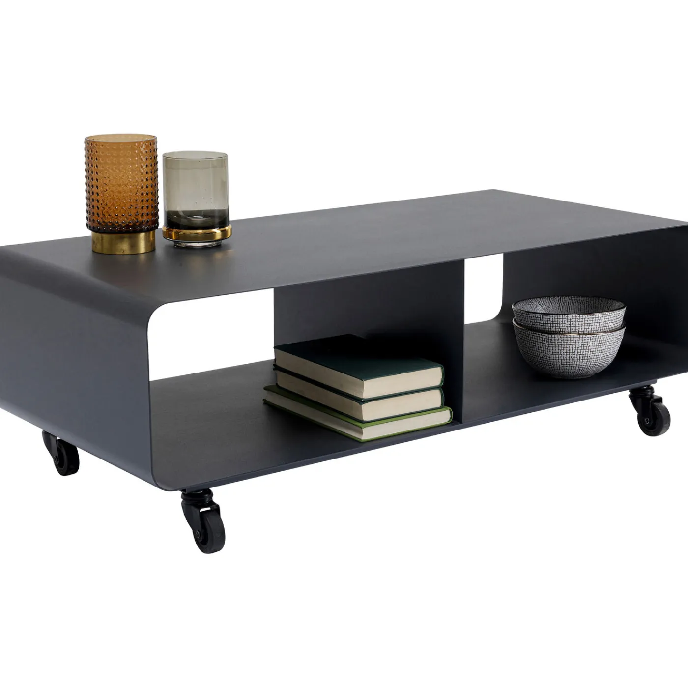 KARE Design Buffet Bas Lounge M Gris 90X30Cm