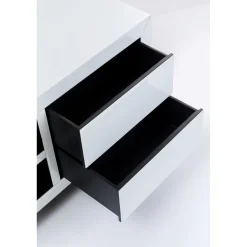 KARE Design Buffet Bas Luxury Push Blanc 140X50Cm