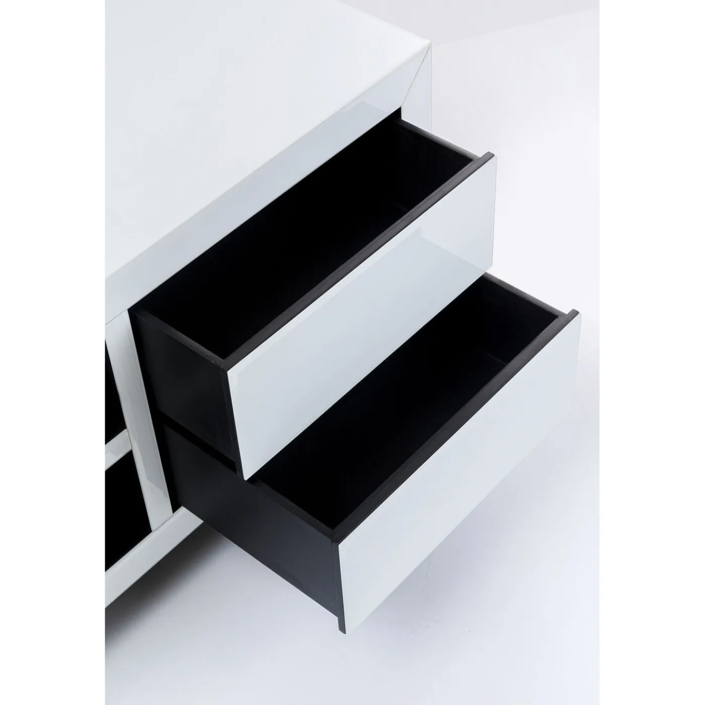 KARE Design Buffet Bas Luxury Push Blanc 140X50Cm