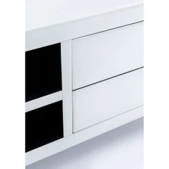 KARE Design Buffet Bas Luxury Push Blanc 140X50Cm