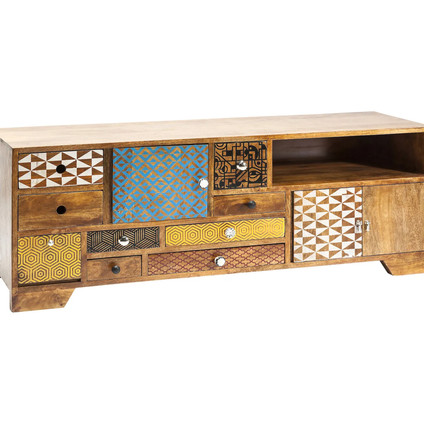 KARE Design Buffet Bas Soleil 3 Portes,9 Tiroirs