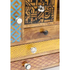 KARE Design Buffet Bas Soleil 3 Portes,9 Tiroirs