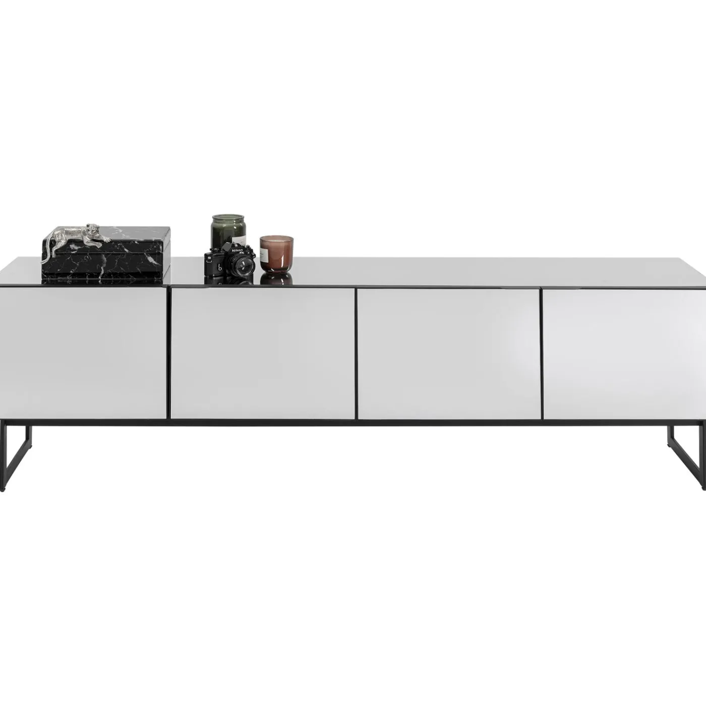 KARE Design Buffet Bas Soran Noir 180X40Cm