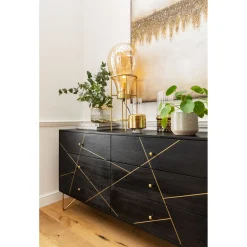 KARE Design Buffet Gold Vein 6 Tiroirs 145X82Cm