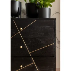 KARE Design Buffet Gold Vein 6 Tiroirs 145X82Cm