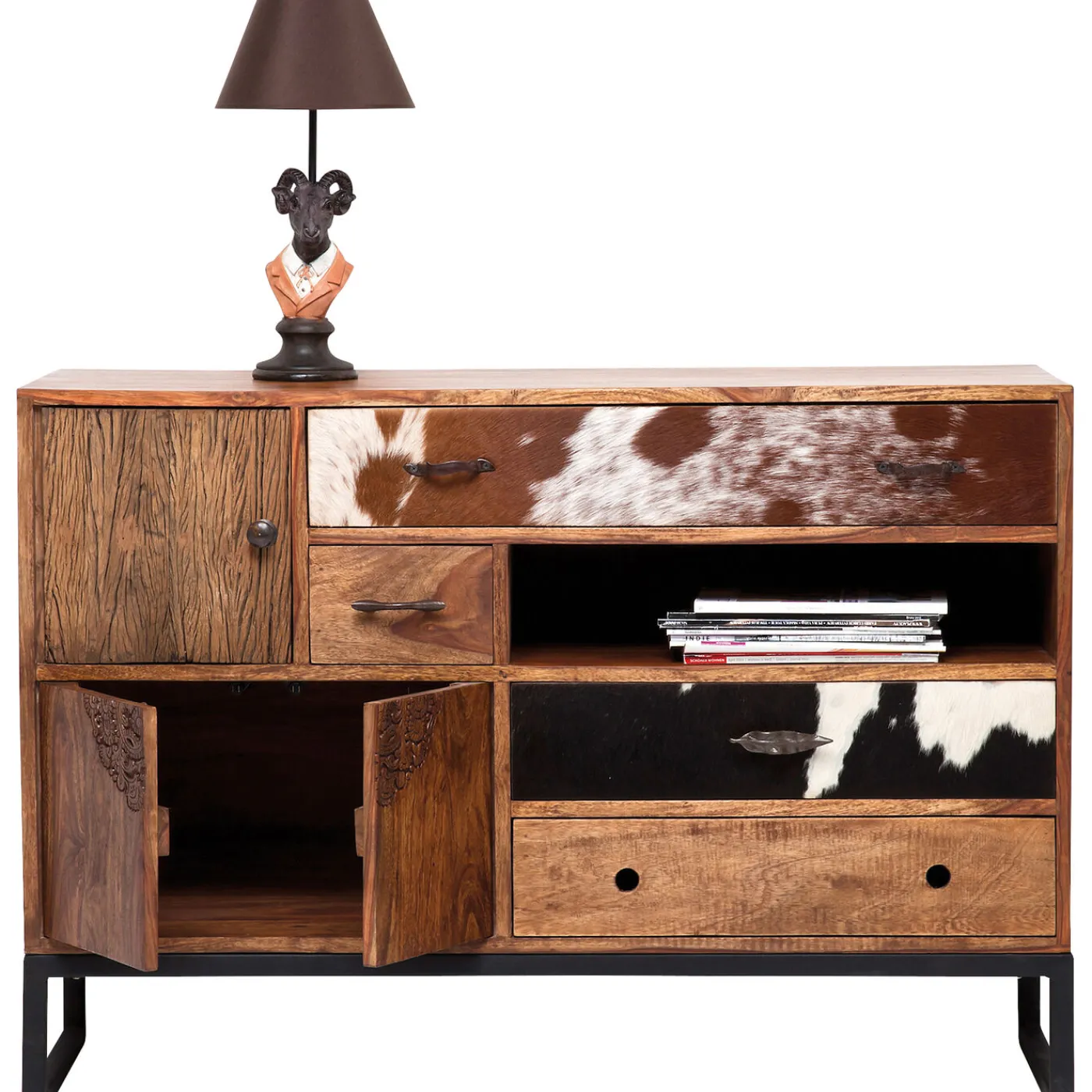 KARE Design Buffet Rodeo 3 Portes,4 Tiroirs