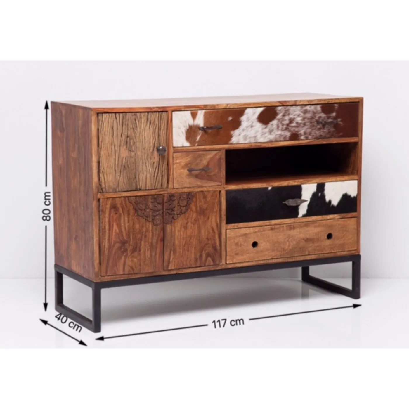 KARE Design Buffet Rodeo 3 Portes,4 Tiroirs