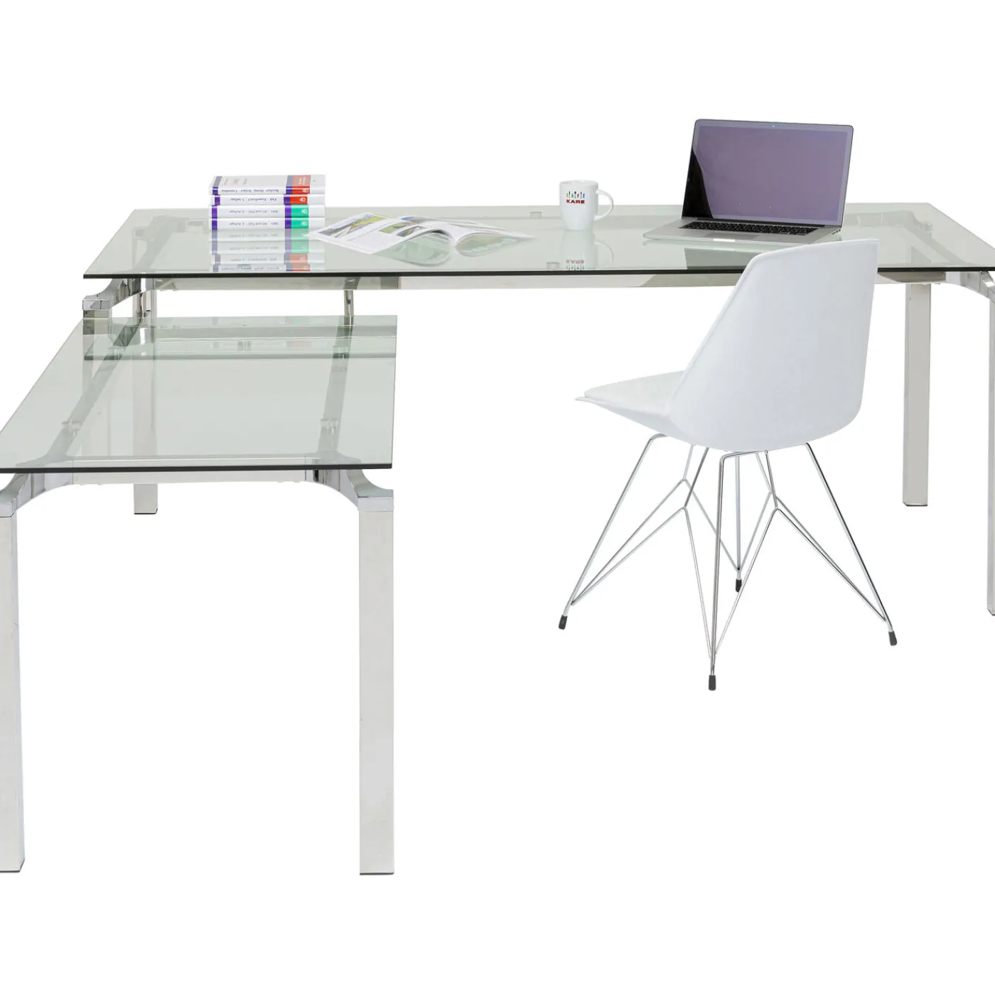 KARE Design Bureau D Angle Lorenco Chrome 210X180Cm