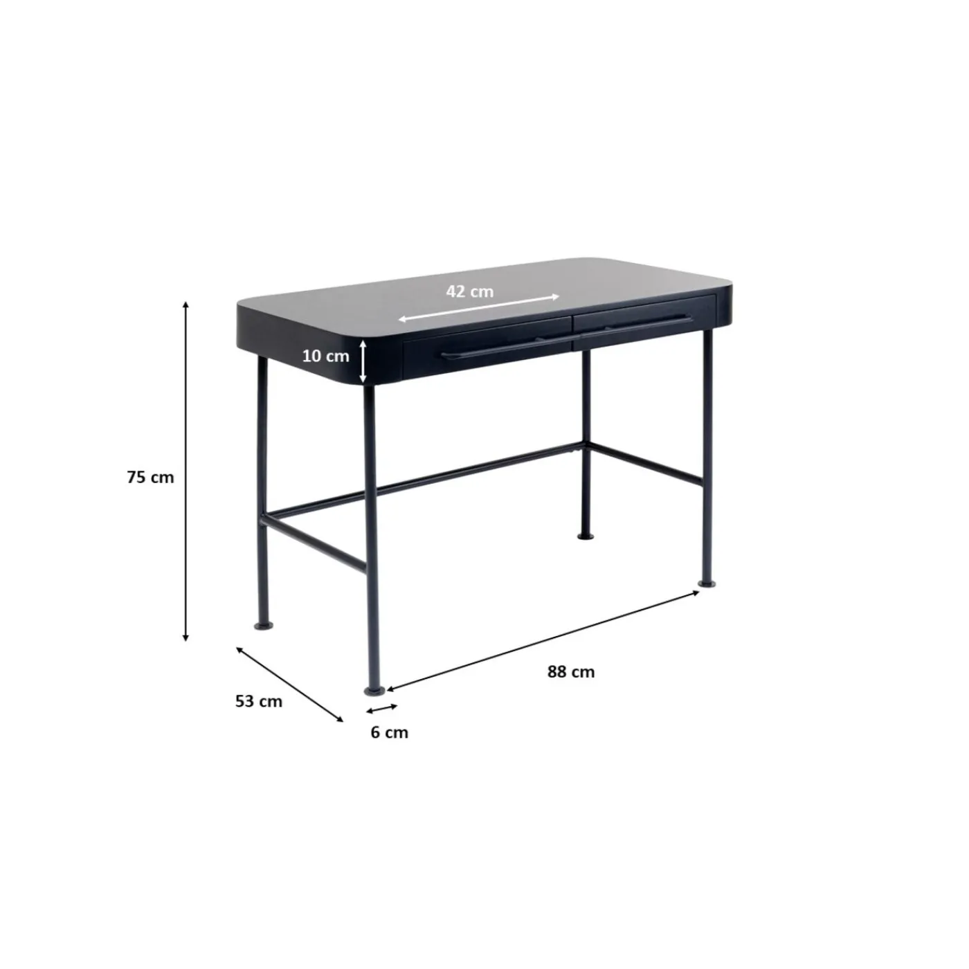KARE Design Bureau Montieri Anthracite 100X53Cm