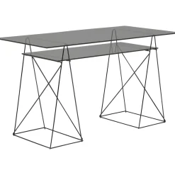 KARE Design Bureau Polar Noir 8Mm Verre Trempe 135X65Cm