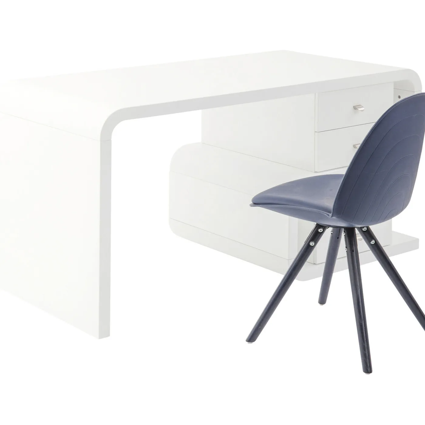 KARE Design Bureau White Club Snake 150X70Cm