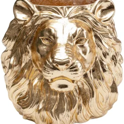 KARE Design Cachepot Décoratif Lion Dore
