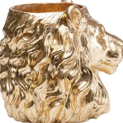 KARE Design Cachepot Décoratif Lion Dore