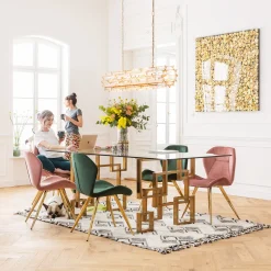 KARE Design Cadre Décoratif Gold Flower 120X120Cm