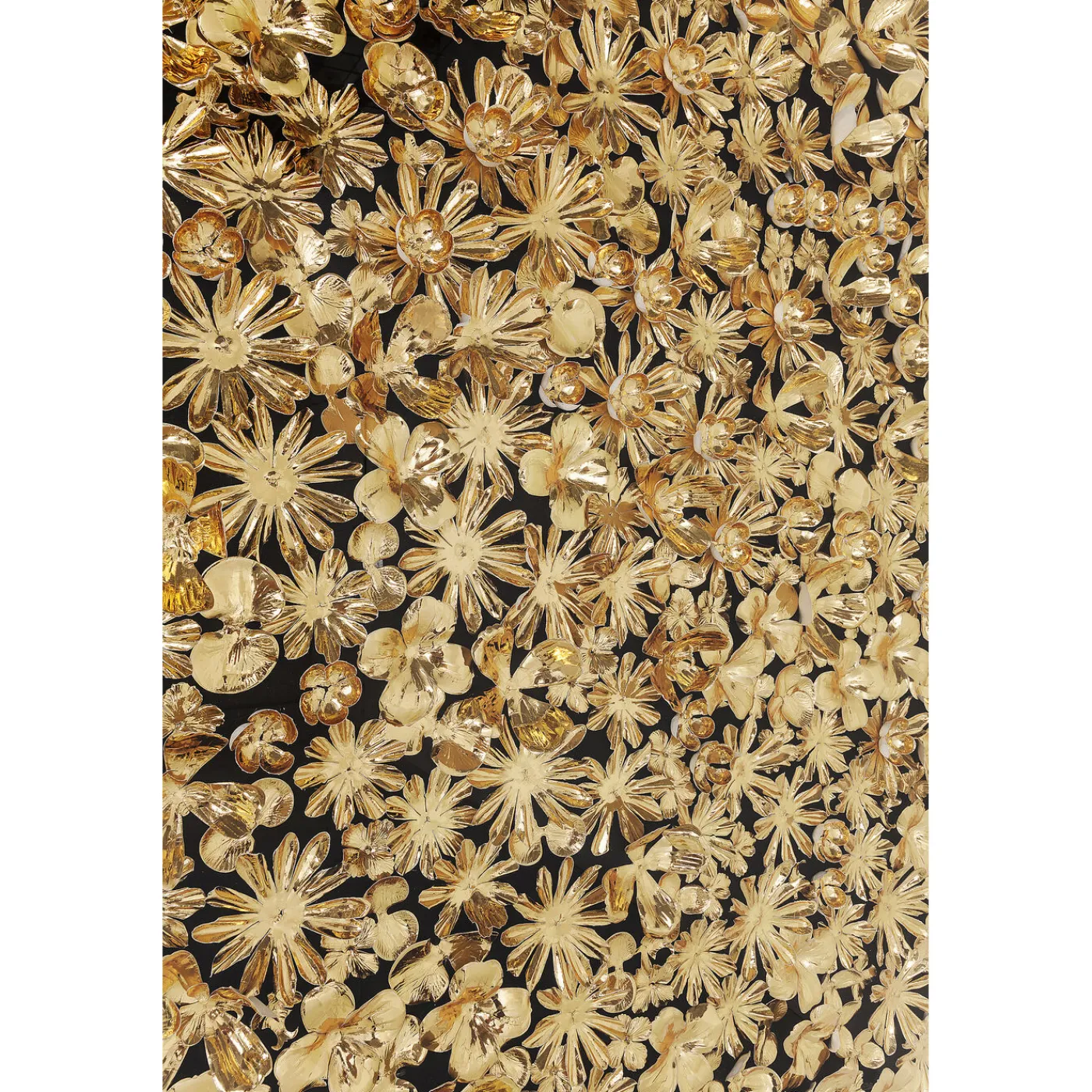 KARE Design Cadre Décoratif Gold Flower 120X120Cm