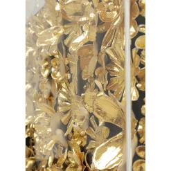 KARE Design Cadre Décoratif Gold Flower 80X80Cm