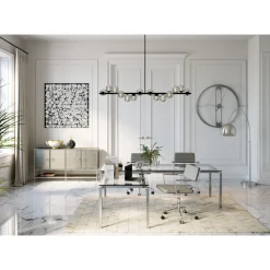 KARE Design Cadre Décoratif Silver Flower 100X100Cm