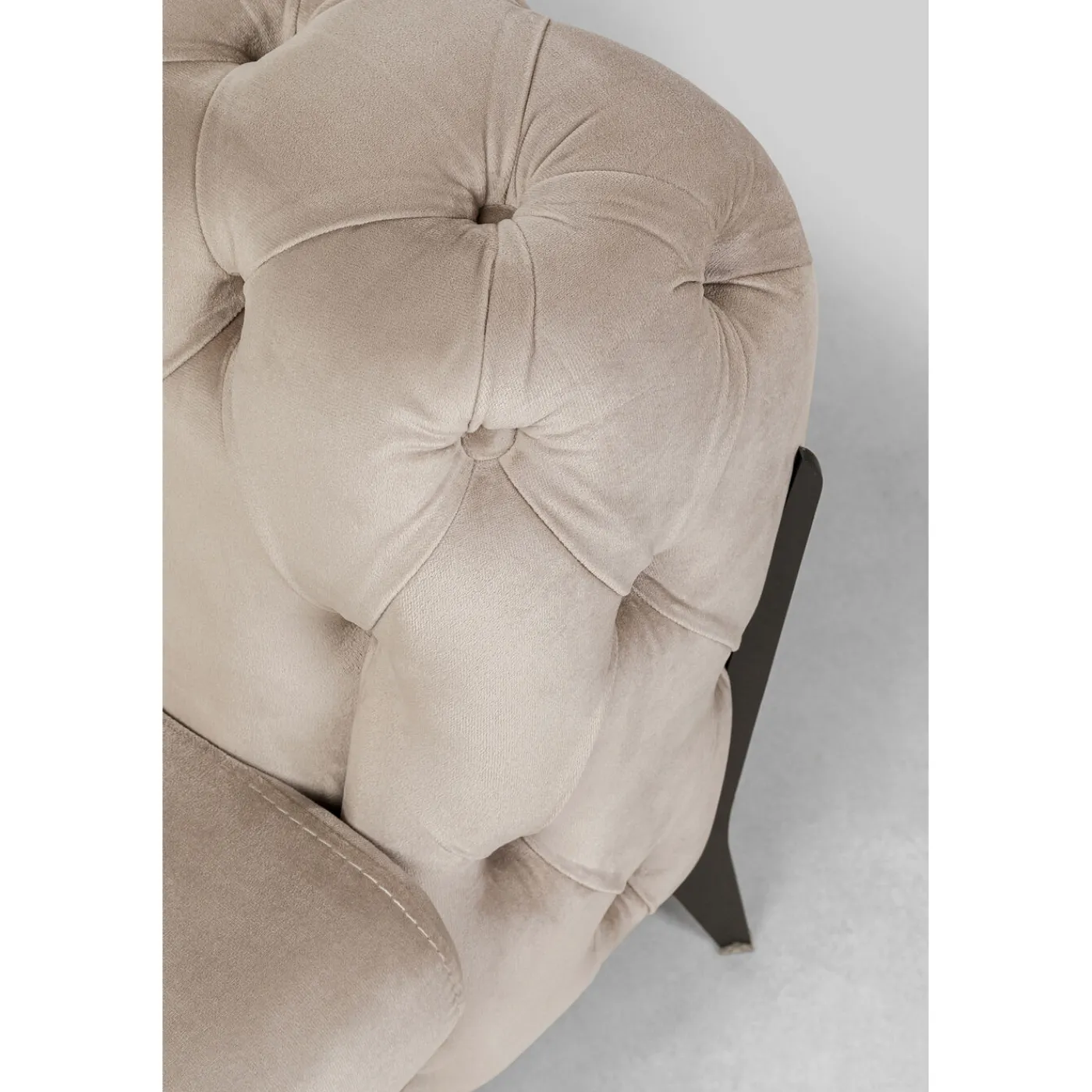 KARE Design Canapés Bellissima 2-Places Velours Beige 200Cm