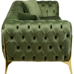 KARE Design Canapés Bellissima 2-Places Velours Vert 200Cm