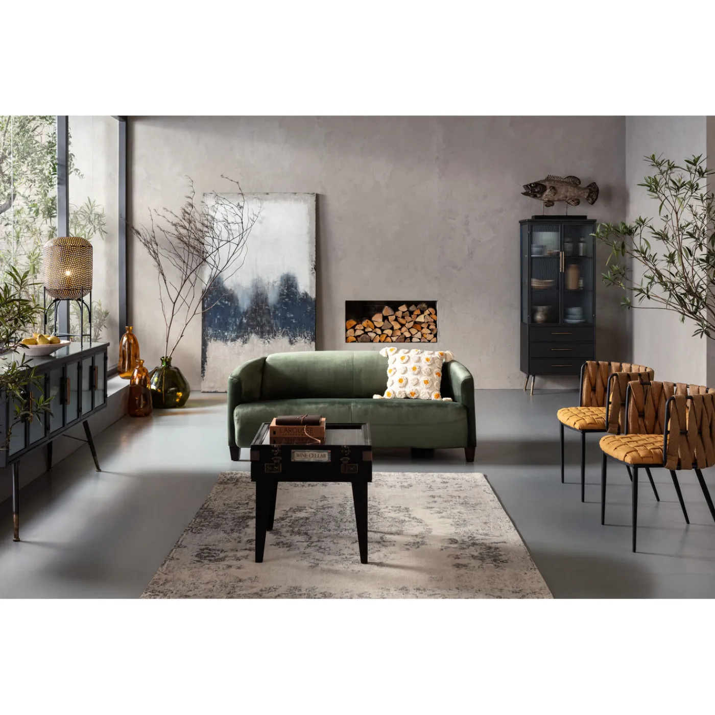 KARE Design Canapés Cigar Lounge 3-Places Vert