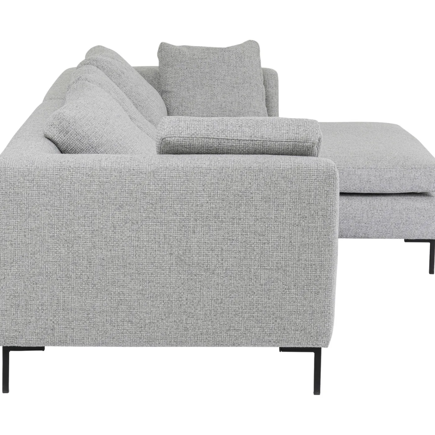 KARE Design Canapés D Angle Gianni Dolce Gris Clair Droite