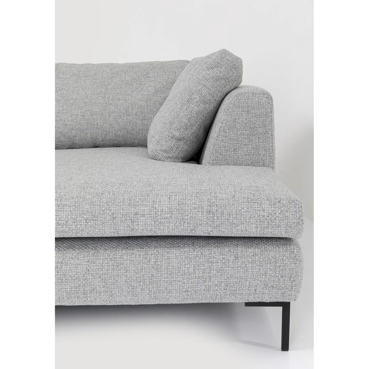 KARE Design Canapés D Angle Gianni Dolce Gris Clair Droite