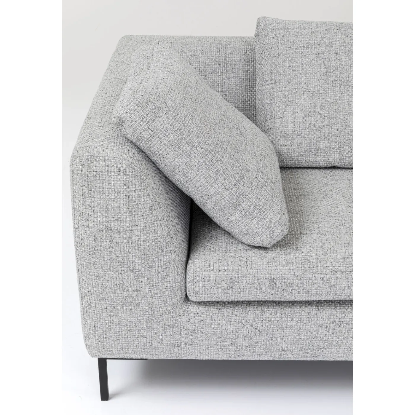 KARE Design Canapés D Angle Gianni Dolce Gris Clair Droite