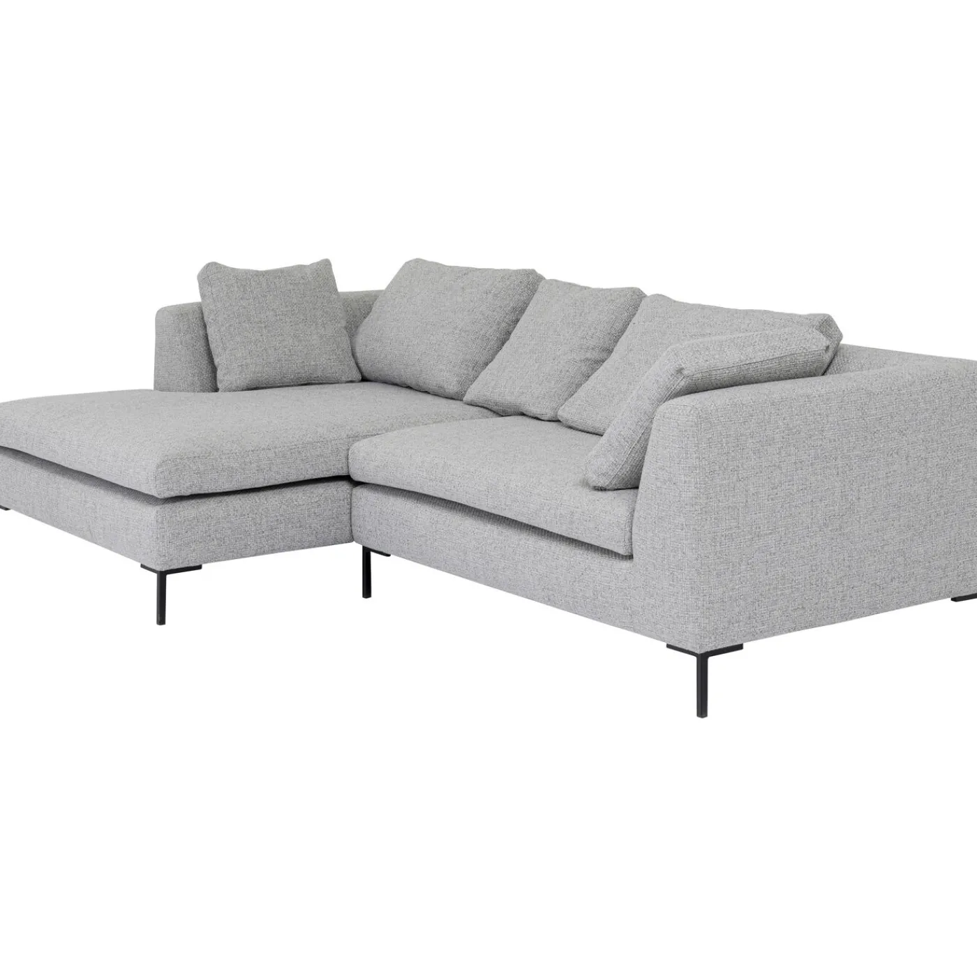 KARE Design Canapés D Angle Gianni Dolce Gris Clair Gauche