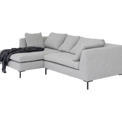 KARE Design Canapés D Angle Gianni Dolce Gris Clair Gauche